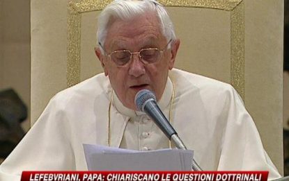 Lefebvriani, Papa: chiariscano le questioni dottrinali