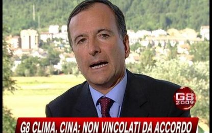 G8, Frattini: spero Iran raccolga mano tesa