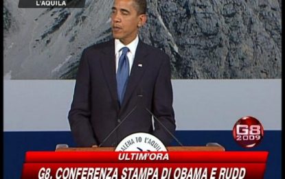 G8, Obama: "Sul clima fatti passi in avanti importanti"