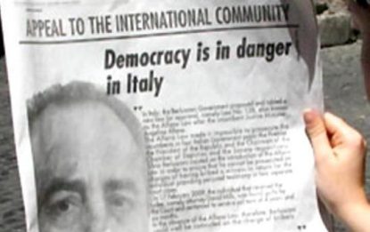 Di Pietro attacca Berlusconi sull'Herald Tribune