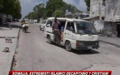 Somalia, sette persone decapitate. "Erano cristiani"