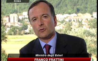 Frattini a SKY TG24: "Vagni sta bene, presto in Italia"