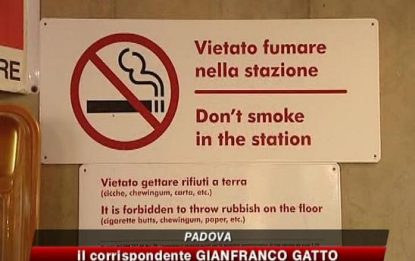 Stop al fumo anche all'aperto nelle stazioni italiane