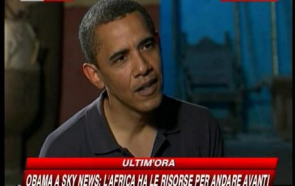 Obama: "L'Africa ha le risorse per andare avanti"