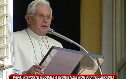 Papa dopo il G8: "Basta ingiustizie e sperequazioni sociali"