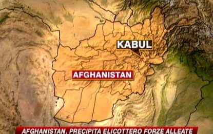 Afghanistan, precipita elicottero delle forze alleate