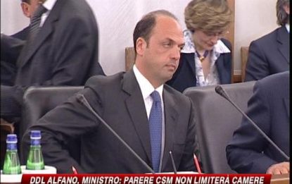 Ddl Alfano, il ministro: parere Csm non limiterà Camere