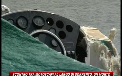 Scontro tra 2 motoscafi, un morto nel mare di Sorrento