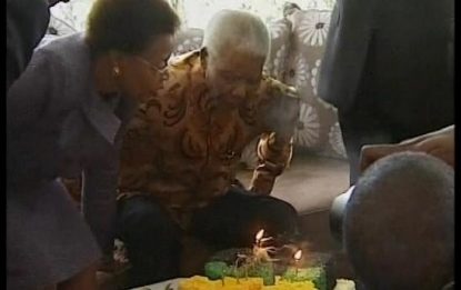 Johannesburg, Nelson Mandela festeggia 91 anni