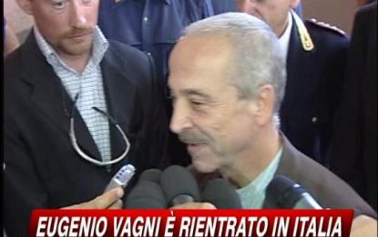 Eugenio Vagni è rientrato in Italia: "Ora sono tranquillo"