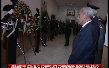 Palermo ricorda Borsellino, Napolitano: fu eroe di legalità