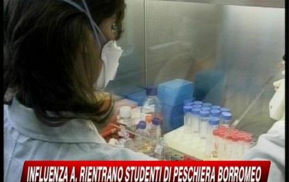 Influenza, rientrano gli studenti di Peschiera Borromeo