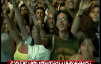 Springsteen a Roma, 60mila persone in delirio