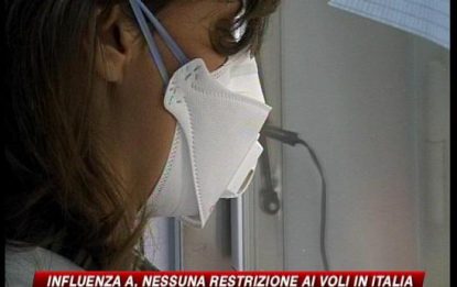 Influenza A, in Italia nessuna restrizione per i voli