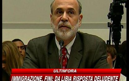 Crisi, Bernanke: segnali positivi ma consumi in frenata