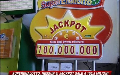 Superenalotto, nessun 6: jackpot a 102,5 milioni