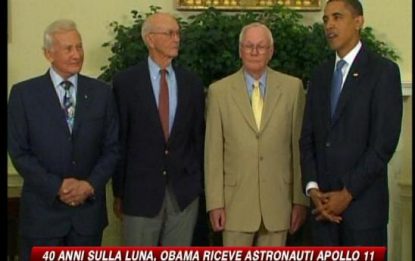 I tre dell'Apollo 11 da Obama