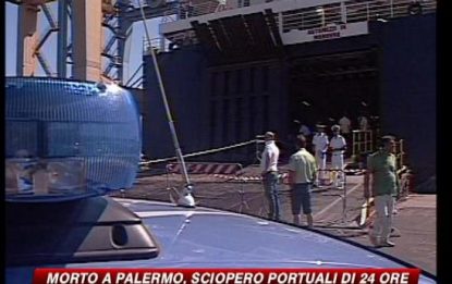 Marittimo morto a Palermo, sciopero dei portuali