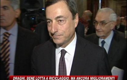 Draghi: "Crisi favorisce acquisizioni criminalità"