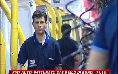 Fiat auto: fatturato di 6,9 mld di euro, -11,1%