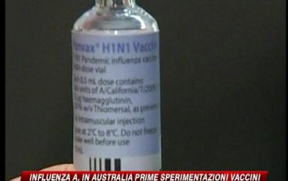 Influenza A, in Australia prime sperimentazioni vaccini