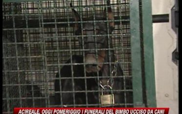 Acireale, è il giorno dei funerali del bimbo sbranato