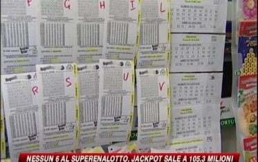 Superenalotto, nessun "6". Nuovo jackpot da 105 milioni