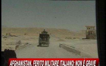 Afghanistan, ferito un militare italiano: non è grave