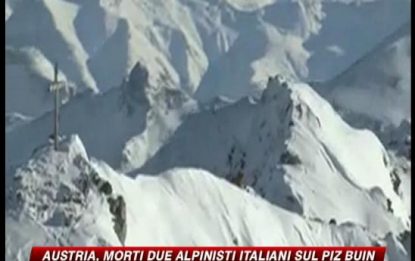 Austria, 2 alpinisti italiani morti sul Pitz Buin