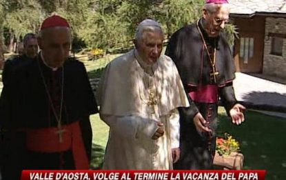 Valle d'Aosta, la vacanza del Papa volge al termine