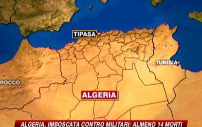 Algeria, imboscata contro militari: almeno 14 morti