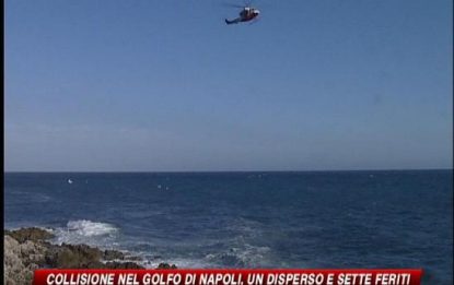 Golfo di Napoli, un disperso e sette feriti