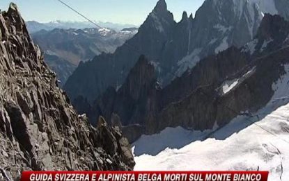 Incidenti montagna, morti 2 alpinisti sul Monte Bianco