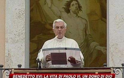 Il Papa: "La vita di Paolo VI un dono di Dio"