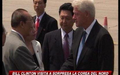 Bill Clinton a sorpresa in Corea del Nord
