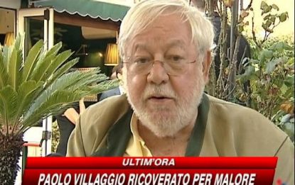 Paolo Villaggio ricoverato per un malore