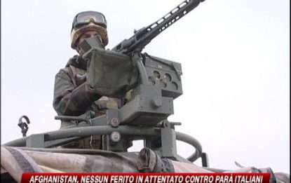 Afghanistan, attacco a parà italiani: nessun ferito