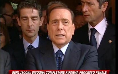 Berlusconi: "Ora Sud e riforma del processo penale"