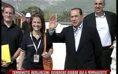 Abruzzo, Berlusconi: "Fatto un miracolo all'italiana"