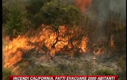California, 2000 abitanti fatti evacuare per incendi