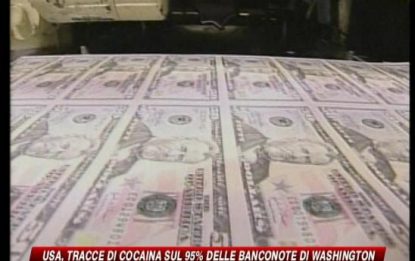 Usa, tracce di cocaina su 95% banconote Washington