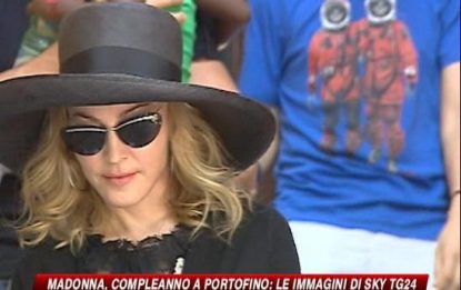 Madonna a Portofino, le immagini di SKY TG24