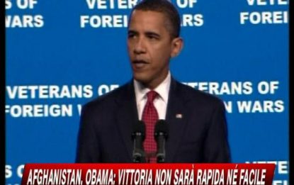 Afghanistan, Obama: "Vincere non sarà facile né veloce"