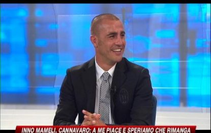 Cannavaro: "L'inno non si tocca, è bellissimo"
