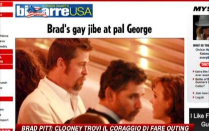 Brad Pitt: Clooney trovi il coraggio di fare outing