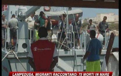 Lampedusa, migranti raccontano: 75 morti in mare