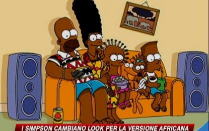 I Simpson diventano neri e arrivano in Africa