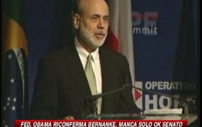 Fed, Obama conferma Bernanke: "Ha evitato la depressione"