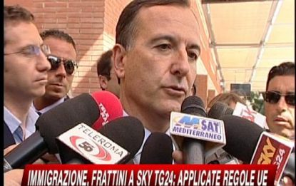 Immigrati, Frattini: abbiamo rispettato regole della Ue