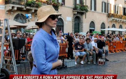 Julia Roberts a Roma per... ingrassare di 12 chili